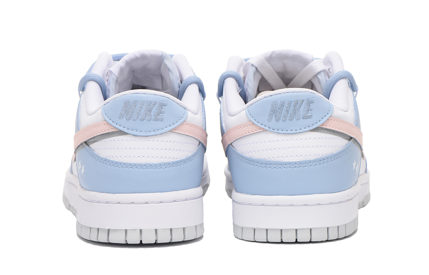 Shop [Kasut Custom] Nike Dunk Low 'Biru Merah Jambu Bintang Terkonstruksi' DH9765-102(Team59-女款蓝粉三)