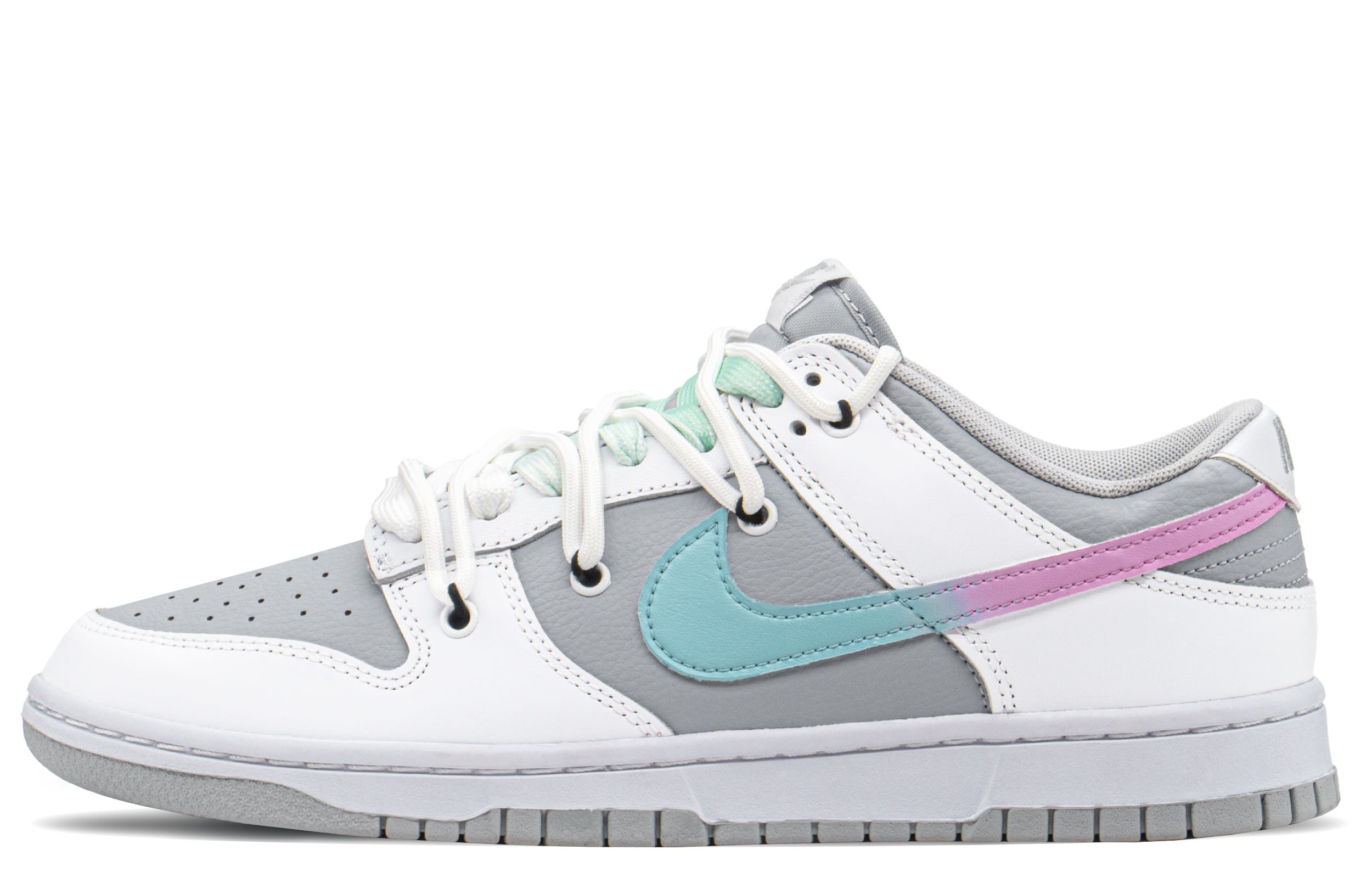 Buy 【定制球鞋】Nike Dunk Low 棉花糖 清爽 高級 低筒 板鞋 男款 藍粉漸變