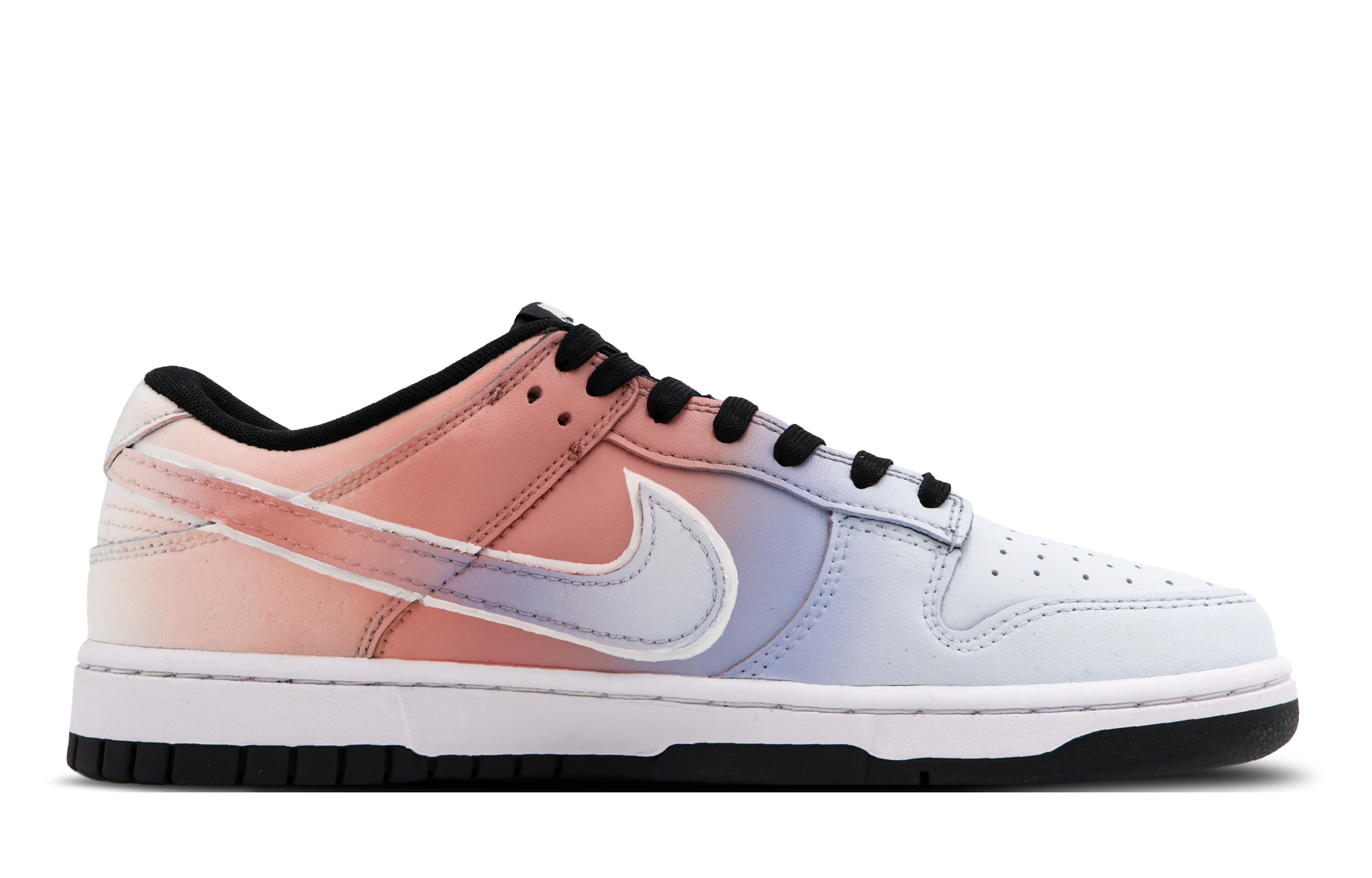 Order [Kasut Disesuaikan] Nike Dunk Low 'Gradasi Biru Merah Jambu Whisper' DD1391-100(Team53-男款心动暗语)