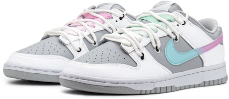 【定制鞋款】耐克Dunk Low“蓝粉棉花糖” DJ6188-003(TeamA-棉花糖渐变钩S-BOX) Lookbook 【定制鞋款】耐克Dunk Low“蓝粉棉花糖” DJ6188-003(TeamA-棉花糖渐变钩S-BOX)
