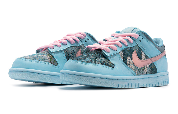 [Custom Shoes] Nike Dunk Low 'Blue Pink Watercolor' 圖 3