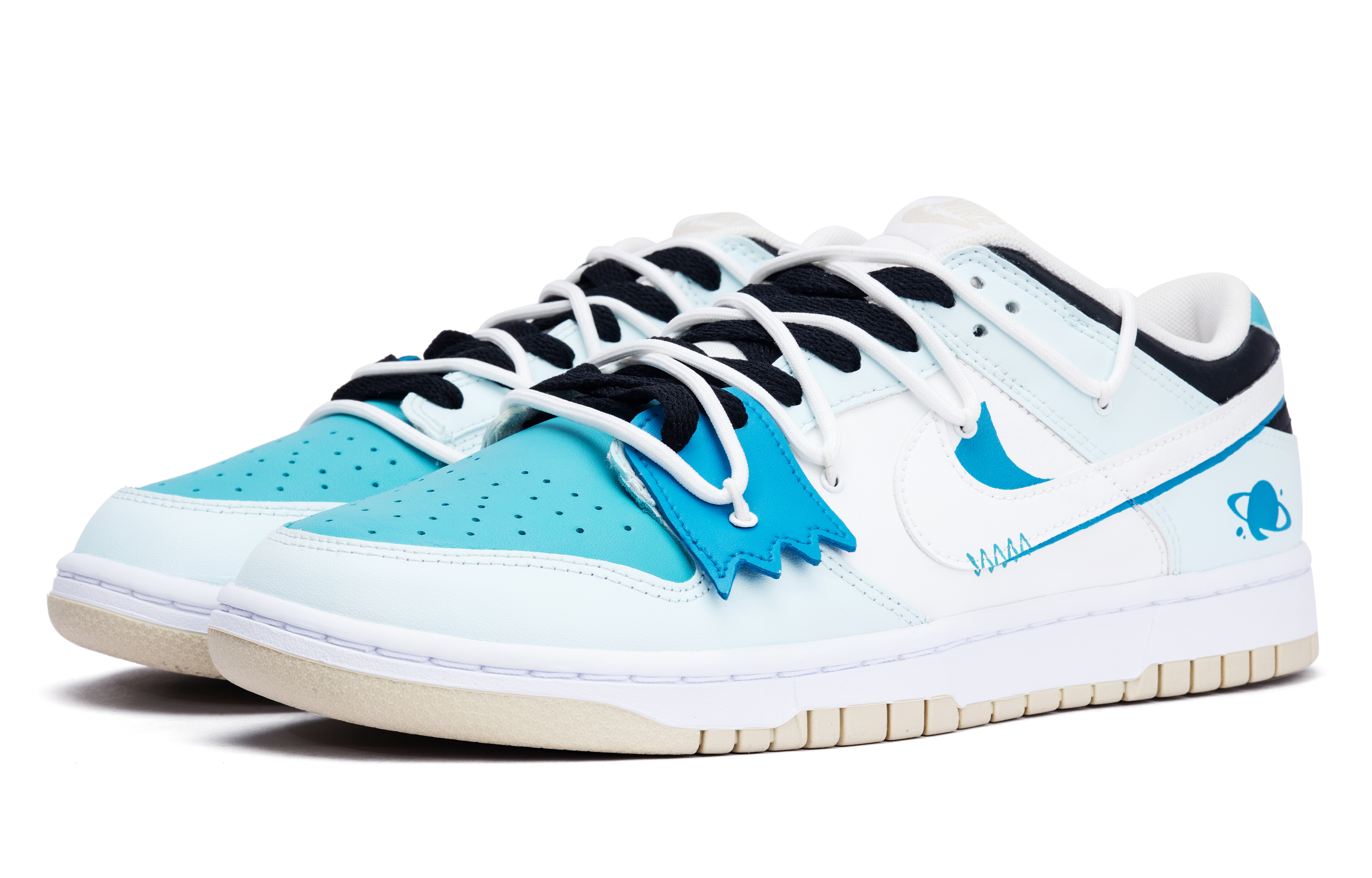 Lookbook 【カスタムシューズ】ナイキ ダンク ロー 'ブループラネット' DV0831-003(Team44-蓝色星球)