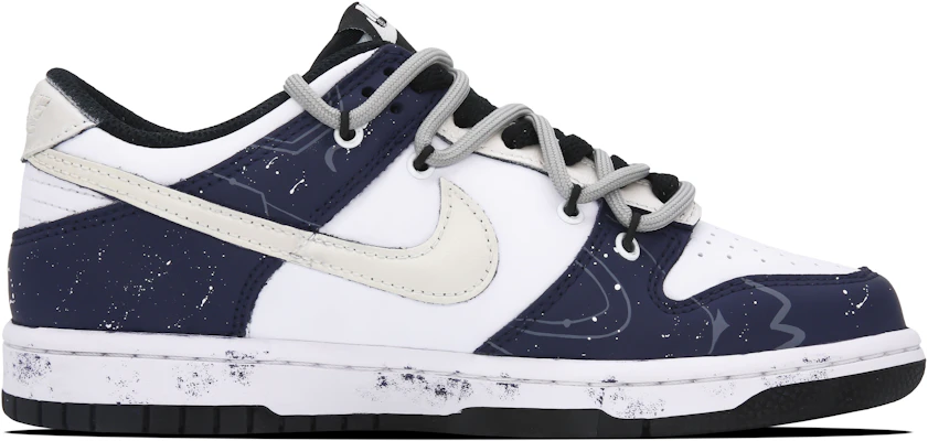 【訂製球鞋】Nike Dunk Low 星際空間 宇宙 星空 科技 低筒 滑板鞋 GS 藍銀色 Order 【訂製球鞋】Nike Dunk Low 星際空間 宇宙 星空 科技 低筒 滑板鞋 GS 藍銀色