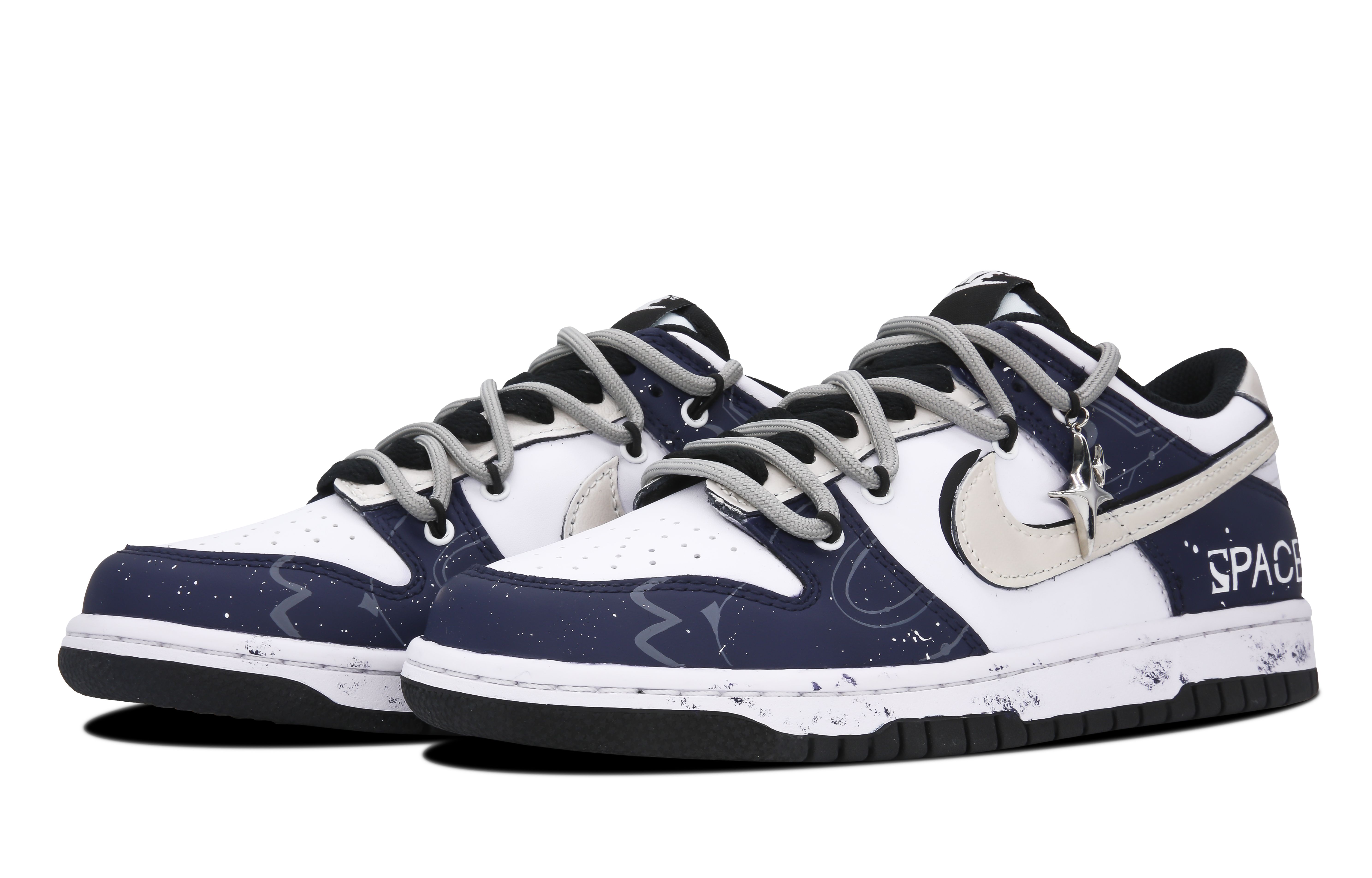 Lookbook [Sepatu Kustom] Nike Dunk Low 'Galaksi Biru Perak' DD1391-100(Team60-男款星际空间)