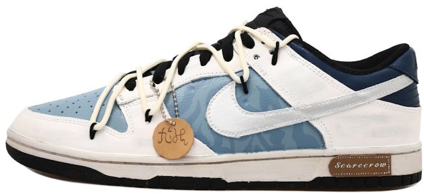 【訂製球鞋】 Nike Dunk 低筒 藍色波紋 水波紋 銀勾 貼皮 掛飾 解構鞋帶 禮盒 低筒 滑板鞋 男款 黑銀 Buy 【訂製球鞋】 Nike Dunk 低筒 藍色波紋 水波紋 銀勾 貼皮 掛飾 解構鞋帶 禮盒 低筒 滑板鞋 男款 黑銀