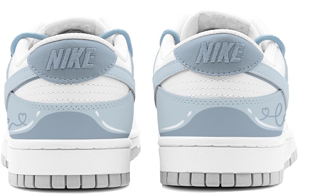 【客製球鞋】Nike Dunk Low "藍色甜心"特別鞋盒 防滑耐磨 低筒 滑板鞋 男款 藍白 Shop 【客製球鞋】Nike Dunk Low "藍色甜心"特別鞋盒 防滑耐磨 低筒 滑板鞋 男款 藍白