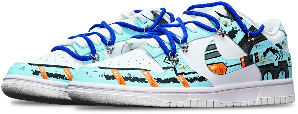 나이키 덩크 로우 '블루 화이트' (커스텀) DH9765-100(TeamT-战损3湖水蓝S-BOX) Lookbook 나이키 덩크 로우 '블루 화이트' (커스텀) DH9765-100(TeamT-战损3湖水蓝S-BOX)