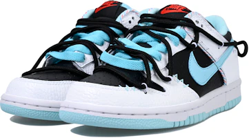 Lookbook 【客製球鞋】Nike Dunk Low Vlad 休閒百搭 防滑耐磨 低筒 滑板鞋 GS 藍白黑