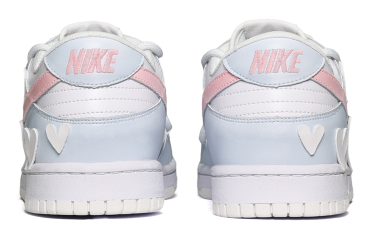 Purchase 【定制球鞋】Nike Dunk Low 光變愛心皮貼 低幫 板鞋 GS 藍白