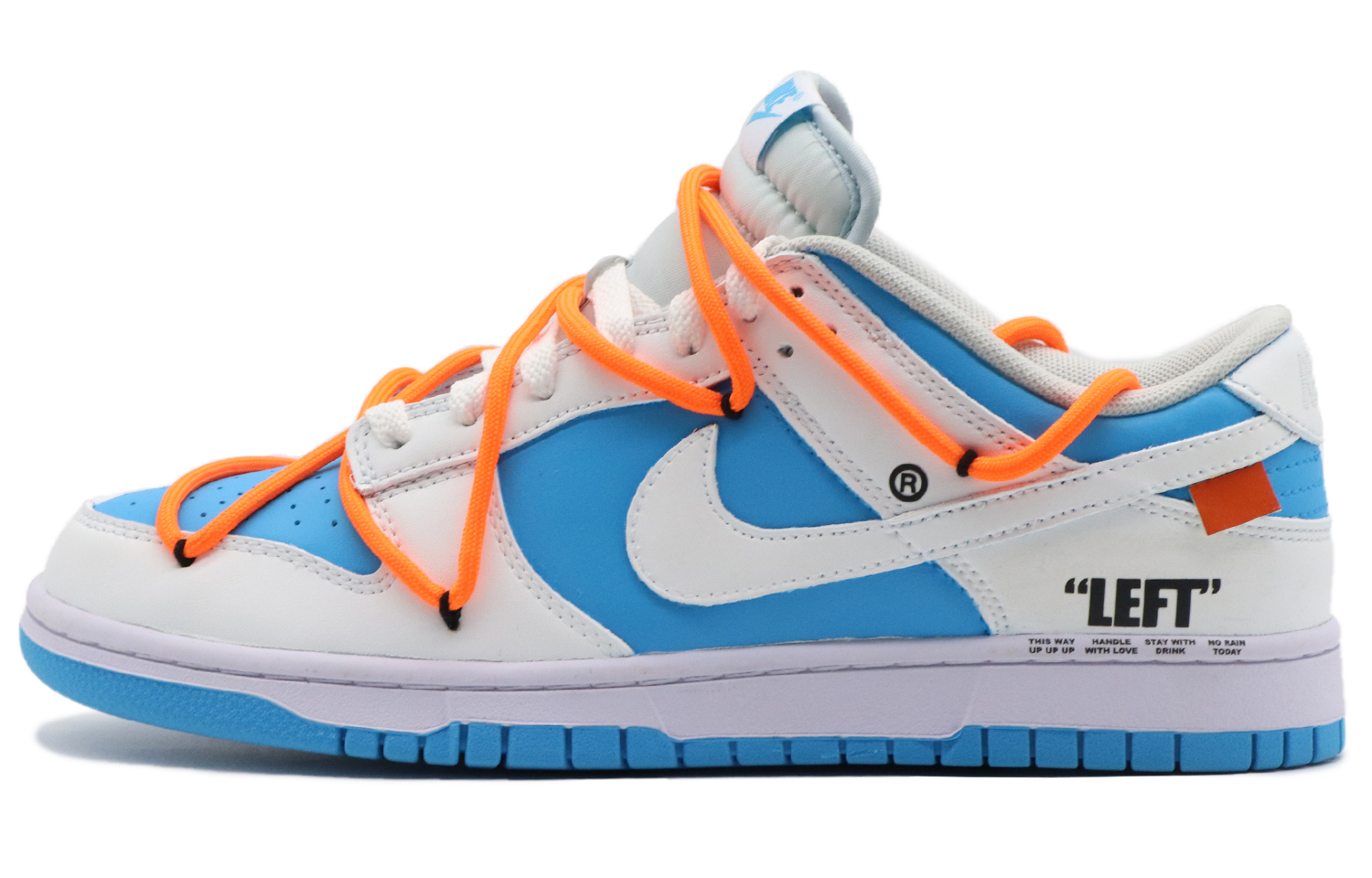 Buy [Sepatu Custom] Nike Dunk Low 'Biru Putih Oranye' DV0831-001(Team57-男款指引)