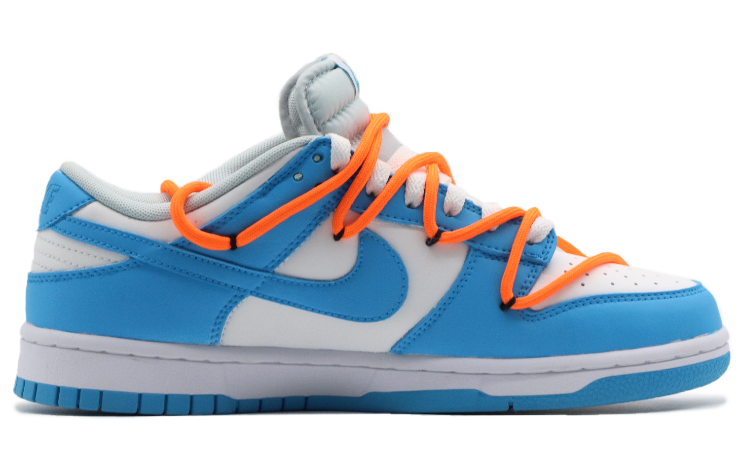 Order [Kasut Custom] Nike Dunk Low 'Biru Putih Jingga' DV0831-001(Team57-男款反向)