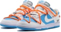 Lookbook 나이키 덩크 로우 '블루화이트오렌지' (커스텀) DV0831-001(Team57-男款指引)