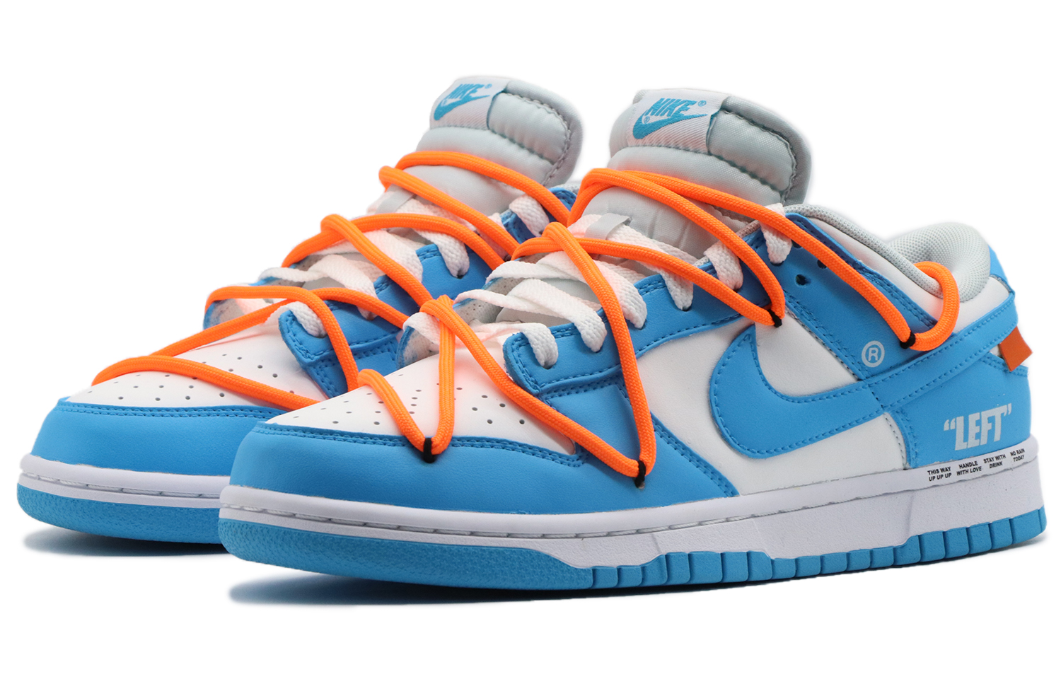 Lookbook [Kasut Custom] Nike Dunk Low 'Biru Putih Jingga' DV0831-001(Team57-男款反向)