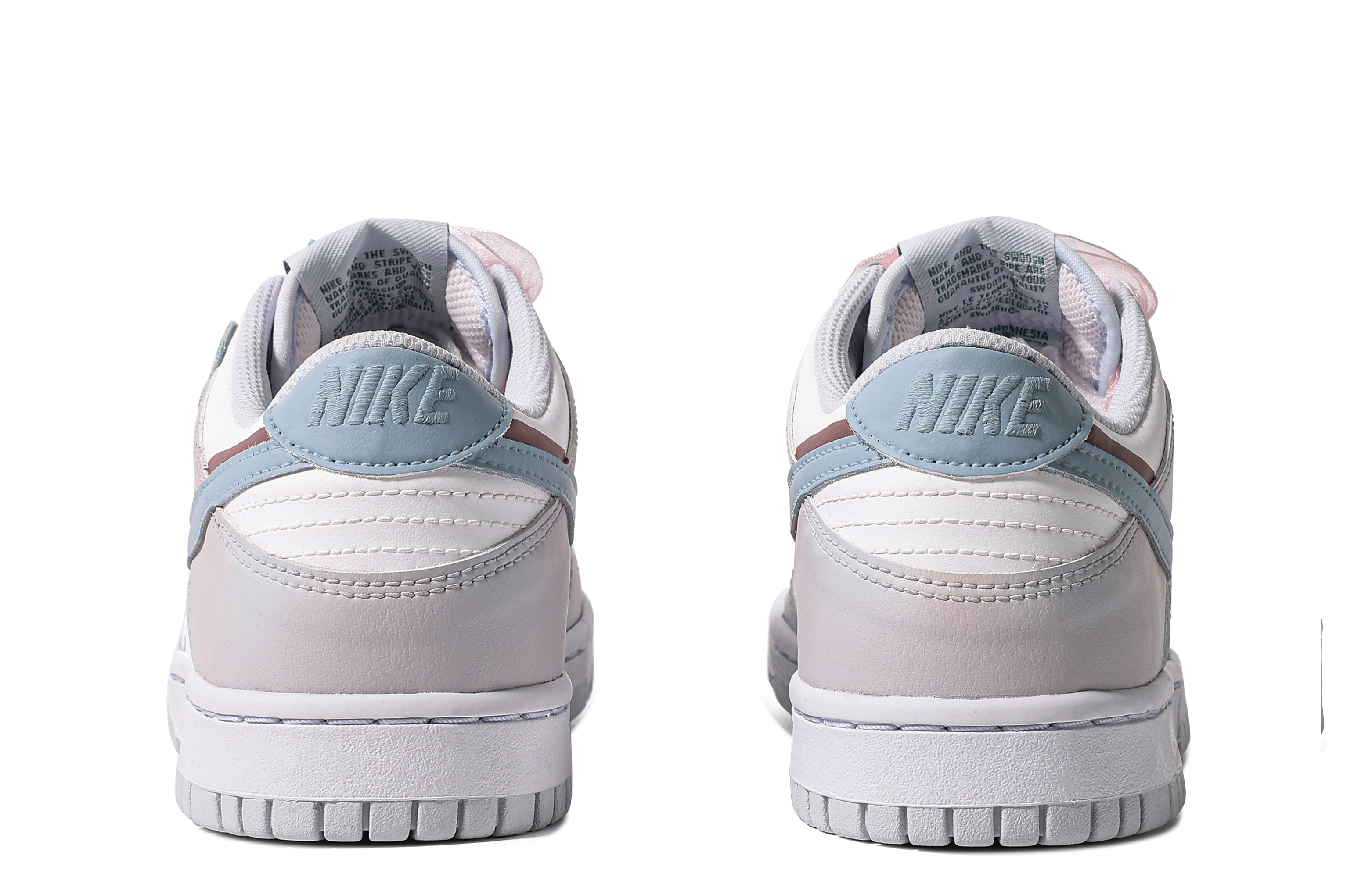 Shop 【定制球鞋】Nike Dunk Low 特殊鞋盒 曙光 羽毛 翅膀 簡約 低幫 板鞋 GS 藍白粉