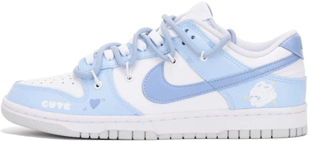 【定製球鞋】Nike Dunk Low 高街 Vibe風 美麗小兔 低筒 滑板鞋 男款 藍白 Buy 【定製球鞋】Nike Dunk Low 高街 Vibe風 美麗小兔 低筒 滑板鞋 男款 藍白