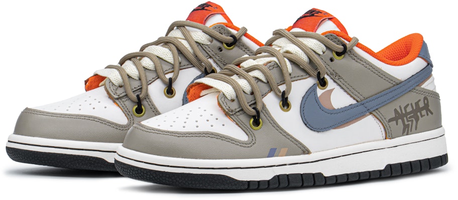 【定制球鞋】 Nike Dunk Low 減齡禮盒 藍莓奶茶 塗鴉 低幫 板鞋 GS 藍橙棕 Lookbook 【定制球鞋】 Nike Dunk Low 減齡禮盒 藍莓奶茶 塗鴉 低幫 板鞋 GS 藍橙棕