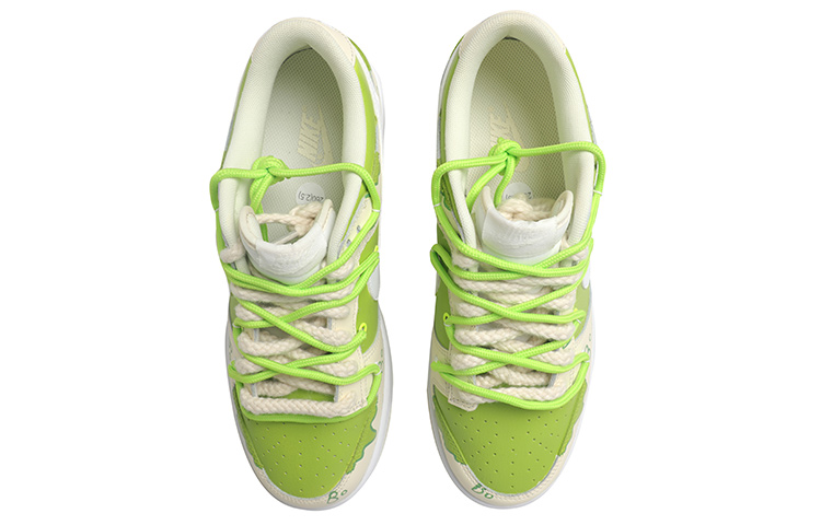 Shop 【定制球鞋】Nike Dunk Low 元宇宙主題 BoBo星球 解構鞋帶 冰淇淋 手繪噴繪 低幫 板鞋 男款 黃綠