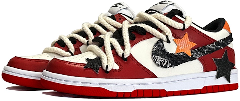 【定制球鞋】 Nike Dunk Low 波爾多紅 春夏系列 貼片 簡約 中性風 高街 低幫 板鞋 男女同款 白紅 Lookbook 【定制球鞋】 Nike Dunk Low 波爾多紅 春夏系列 貼片 簡約 中性風 高街 低幫 板鞋 男女同款 白紅