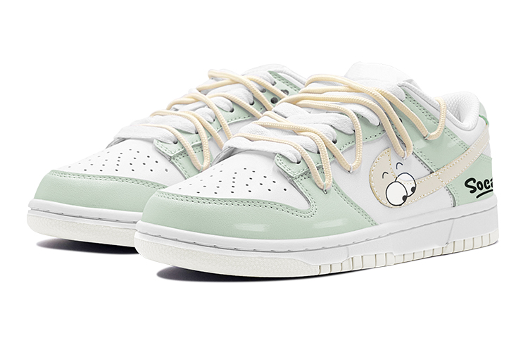 Lookbook [Sepatu Custom] Nike Dunk Low 'Doodle Kuning-Hijau Cerah' DH9765-100(TeamS-萌趣大眼仔女S-BOX)