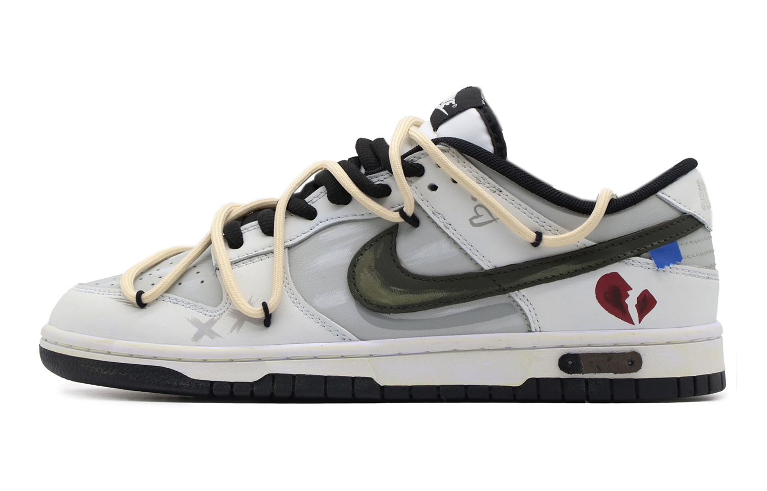 Buy [定制鞋] 耐克Dunk Low '破碎心解构' CW1590-100-486658