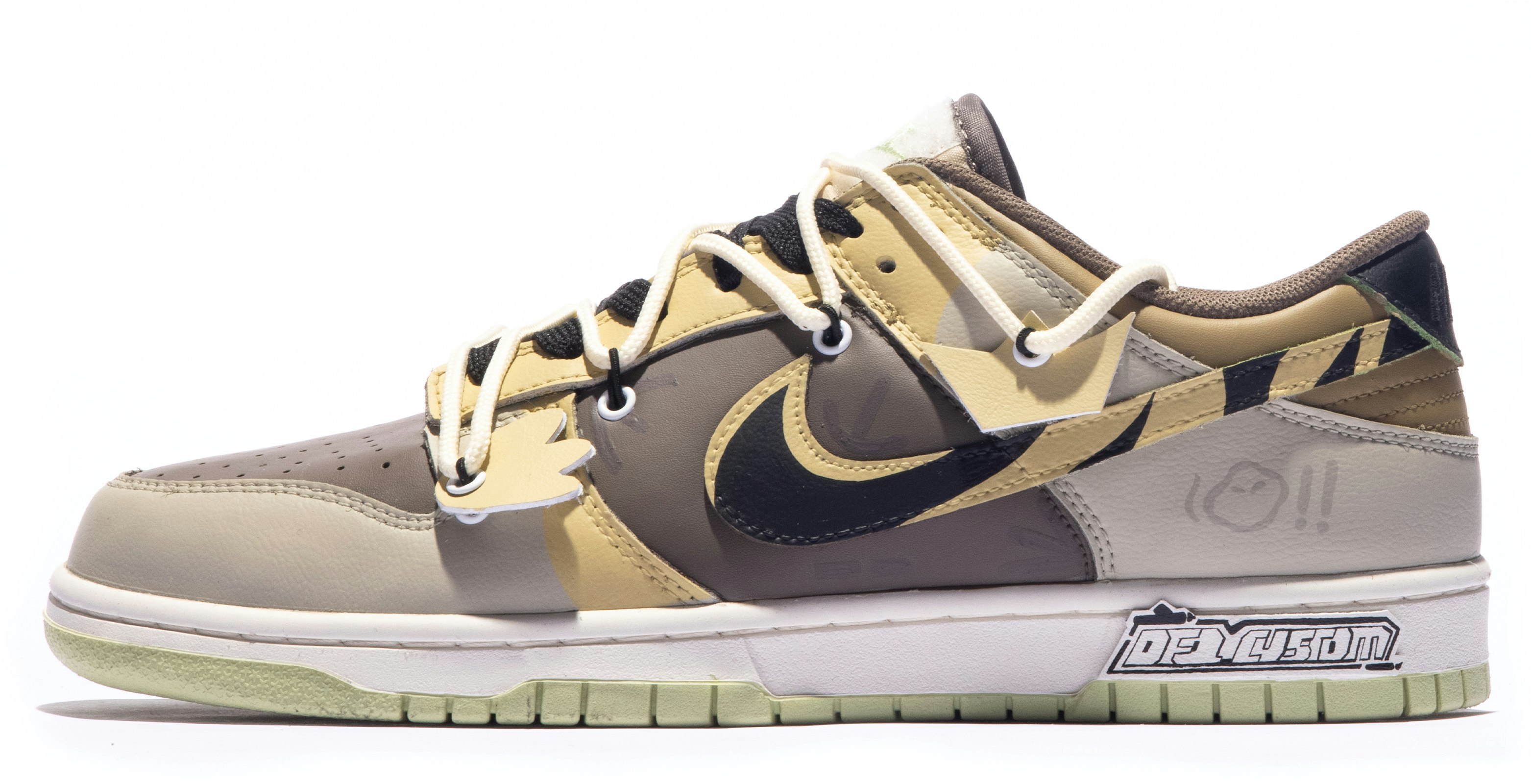 custom-shoes-nike-dunk-low-brown-black