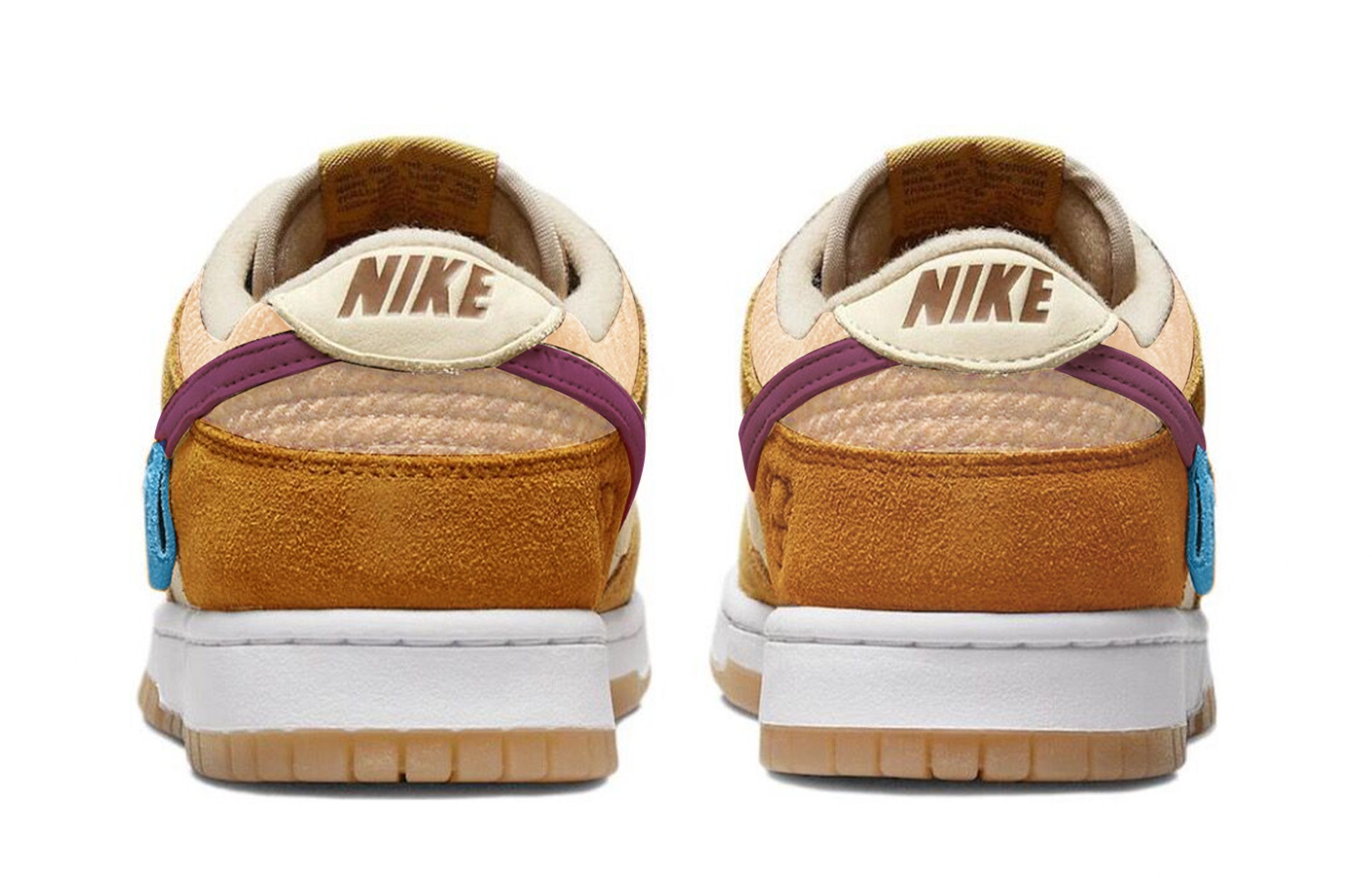 Shop 【訂製球鞋】Nike Dunk Low 復古小熊 風情孟菲斯 小眾 潮流百搭 簡約 低筒 板鞋 男款 棕橙紫