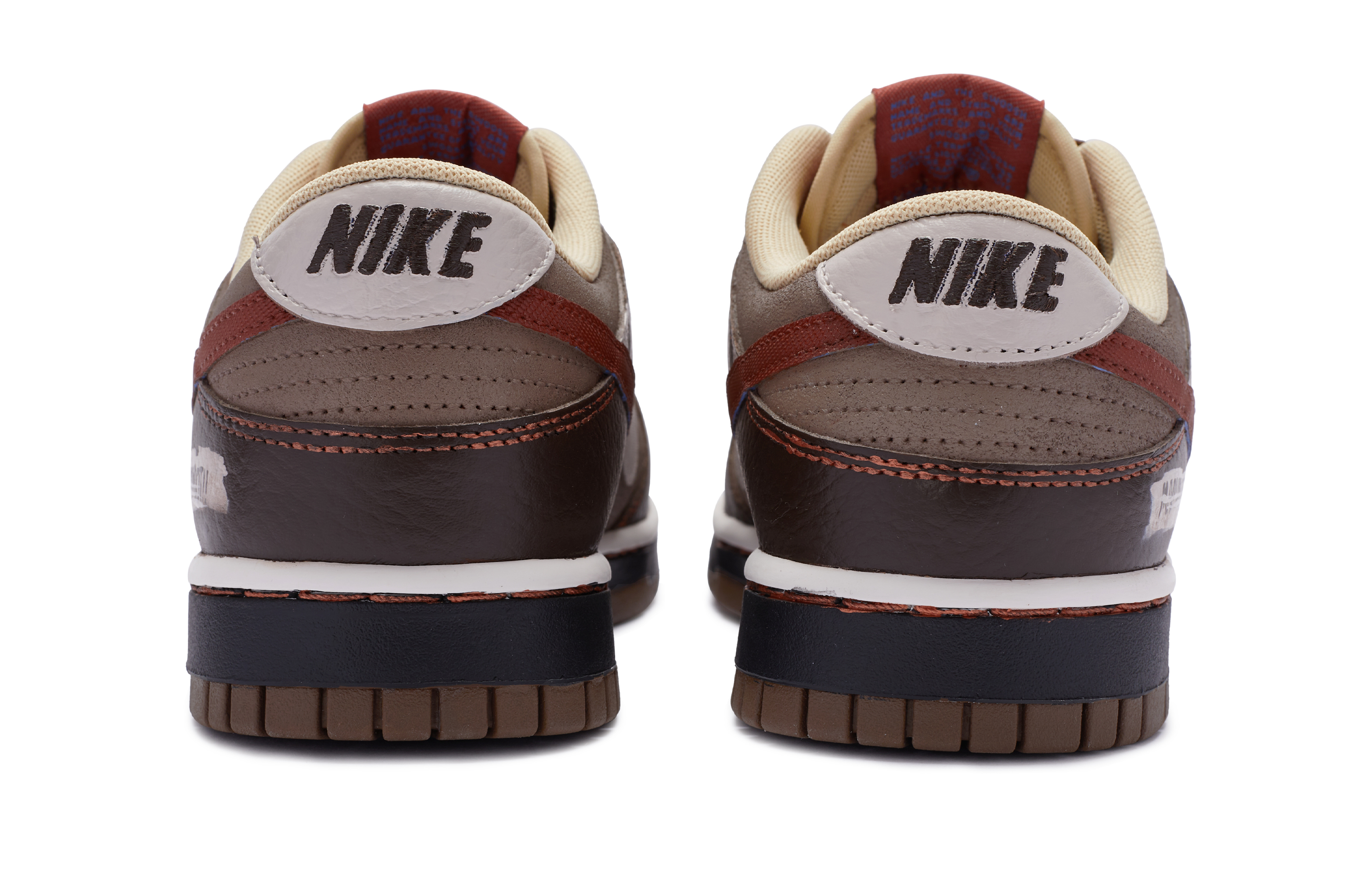 Shop 나이키 덩크 로우 '브라운 베이지 빅뉴' (커스텀) DR9704-200(TeamR-男款猛犸)