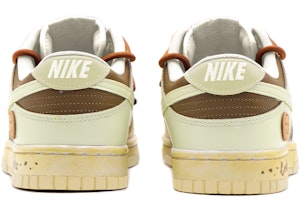 【客製化球鞋】Nike Dunk Low 解構鞋帶 復古做舊 曲奇餅乾 笑臉 低筒 板鞋 GS 棕黃 Shop 【客製化球鞋】Nike Dunk Low 解構鞋帶 復古做舊 曲奇餅乾 笑臉 低筒 板鞋 GS 棕黃