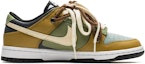 Order 【客製球鞋】 Nike Dunk Low 野鶴製造 稻草幽靈 拼接解構 特殊鞋帶 百搭 禮盒版 低筒 板鞋 男款 棕綠