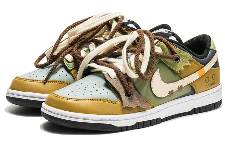 Lookbook [Sepatu Kustom] Nike Dunk Low 'Coklat Hijau Scarecrow' DD1391-100(TeamB-男款稻草幽灵S-BOX)
