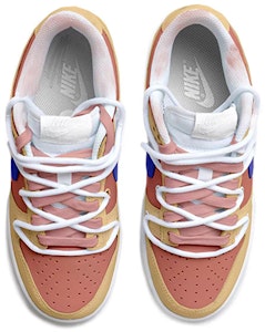 【定製球鞋】 Nike Dunk Low 綿羊 復古 做舊Vibe風 解構鞋帶 低幫 板鞋 GS 棕粉藍 Shop 【定製球鞋】 Nike Dunk Low 綿羊 復古 做舊Vibe風 解構鞋帶 低幫 板鞋 GS 棕粉藍