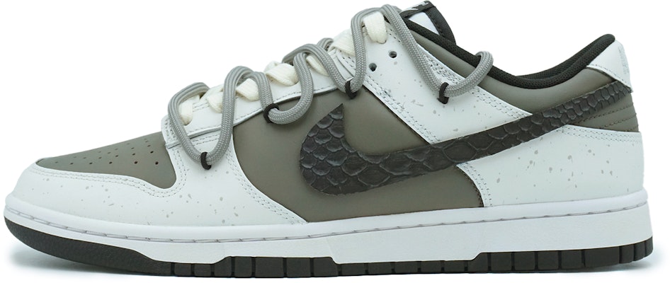 【訂製球鞋】Nike Dunk Low 皮革 蛇皮摩卡 小眾穿搭 黑豹高級 解構熊貓 復古 防滑耐磨輕便透氣 低筒 板鞋 GS 灰棕 Lookbook 【訂製球鞋】Nike Dunk Low 皮革 蛇皮摩卡 小眾穿搭 黑豹高級 解構熊貓 復古 防滑耐磨輕便透氣 低筒 板鞋 GS 灰棕