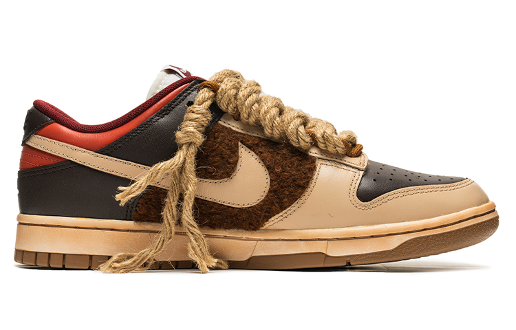 Order [Kasut Custom] Nike Dunk Low 'Brown Special Laces' FB7160-161(TeamB-男款至尊宝Q-BOX)