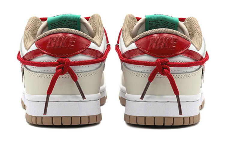 Shop [Zapatillas Personalizadas] Nike Dunk Low 'Marrón Blanco Rojo VIBE Custom' DX6063-131(TeamS-动漫叠钩)