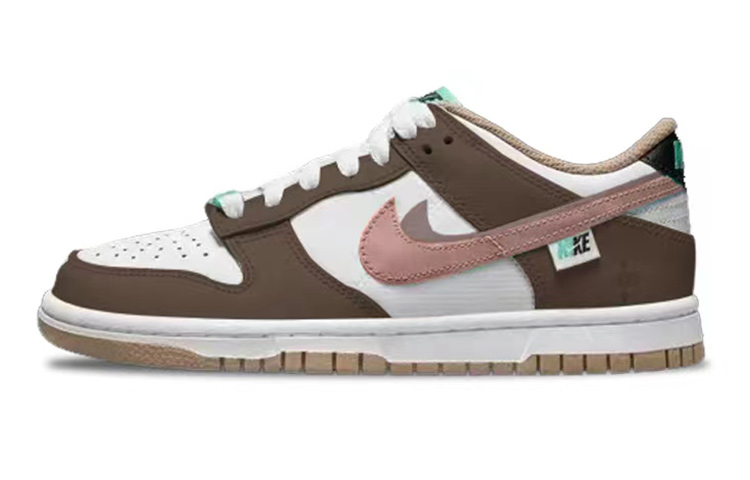 Buy [Sepatu Custom] Nike Dunk Low 'Coklat Putih VIBE' DX6063-131(TeamS-叠钩改色QD)