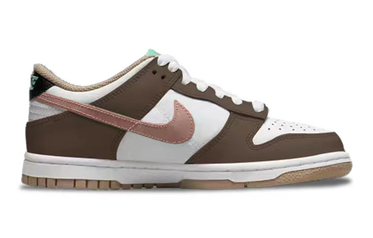 Order [Sepatu Custom] Nike Dunk Low 'Coklat Putih VIBE' DX6063-131(TeamS-叠钩改色QD)