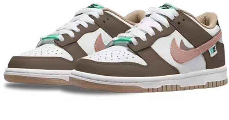 【定製球鞋】Nike Dunk Low 秋冬穿搭 改色定製 VIBE風 疊鉤設計 經典 休閒 低幫 板鞋 GS 棕白 Lookbook 【定製球鞋】Nike Dunk Low 秋冬穿搭 改色定製 VIBE風 疊鉤設計 經典 休閒 低幫 板鞋 GS 棕白