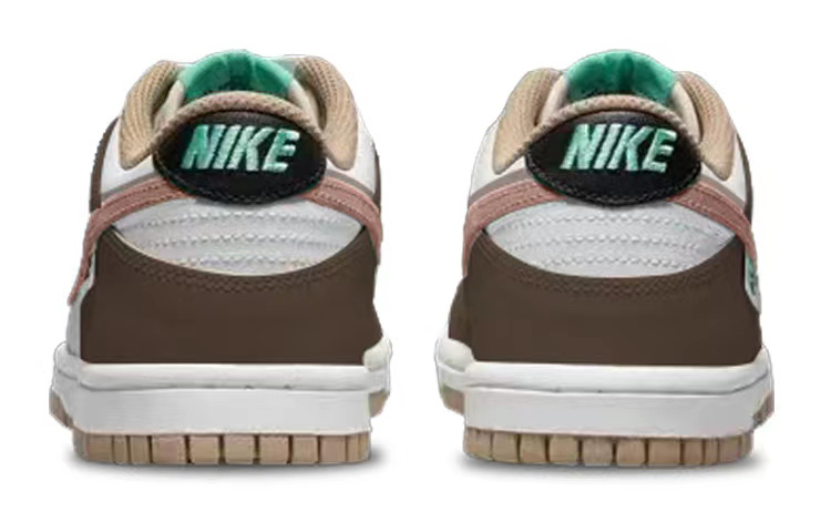 Shop [Sepatu Custom] Nike Dunk Low 'Coklat Putih VIBE' DX6063-131(TeamS-叠钩改色QD)