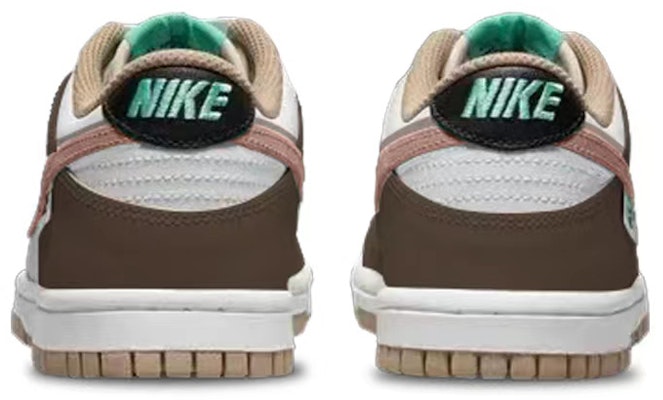 【定製球鞋】Nike Dunk Low 秋冬穿搭 改色定製 VIBE風 疊鉤設計 經典 休閒 低幫 板鞋 GS 棕白 Shop 【定製球鞋】Nike Dunk Low 秋冬穿搭 改色定製 VIBE風 疊鉤設計 經典 休閒 低幫 板鞋 GS 棕白