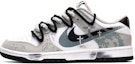 Buy 【客製球鞋】Nike Dunk Low 筆刷塗鴉 十字架 低幫 板鞋 男款 黑白灰