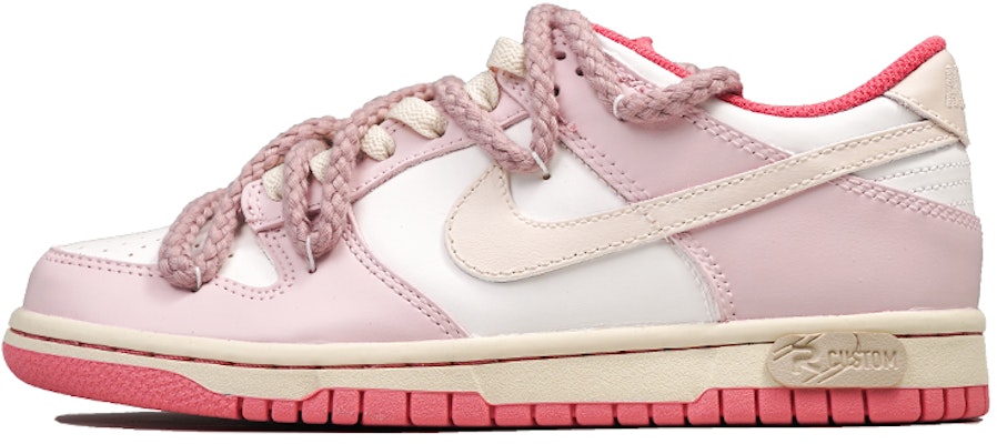 【定製球鞋】 Nike Dunk Low 泡泡糖 甜美 清新 少女 禮盒 防滑耐磨 低幫 板鞋 GS 粉白 Buy 【定製球鞋】 Nike Dunk Low 泡泡糖 甜美 清新 少女 禮盒 防滑耐磨 低幫 板鞋 GS 粉白