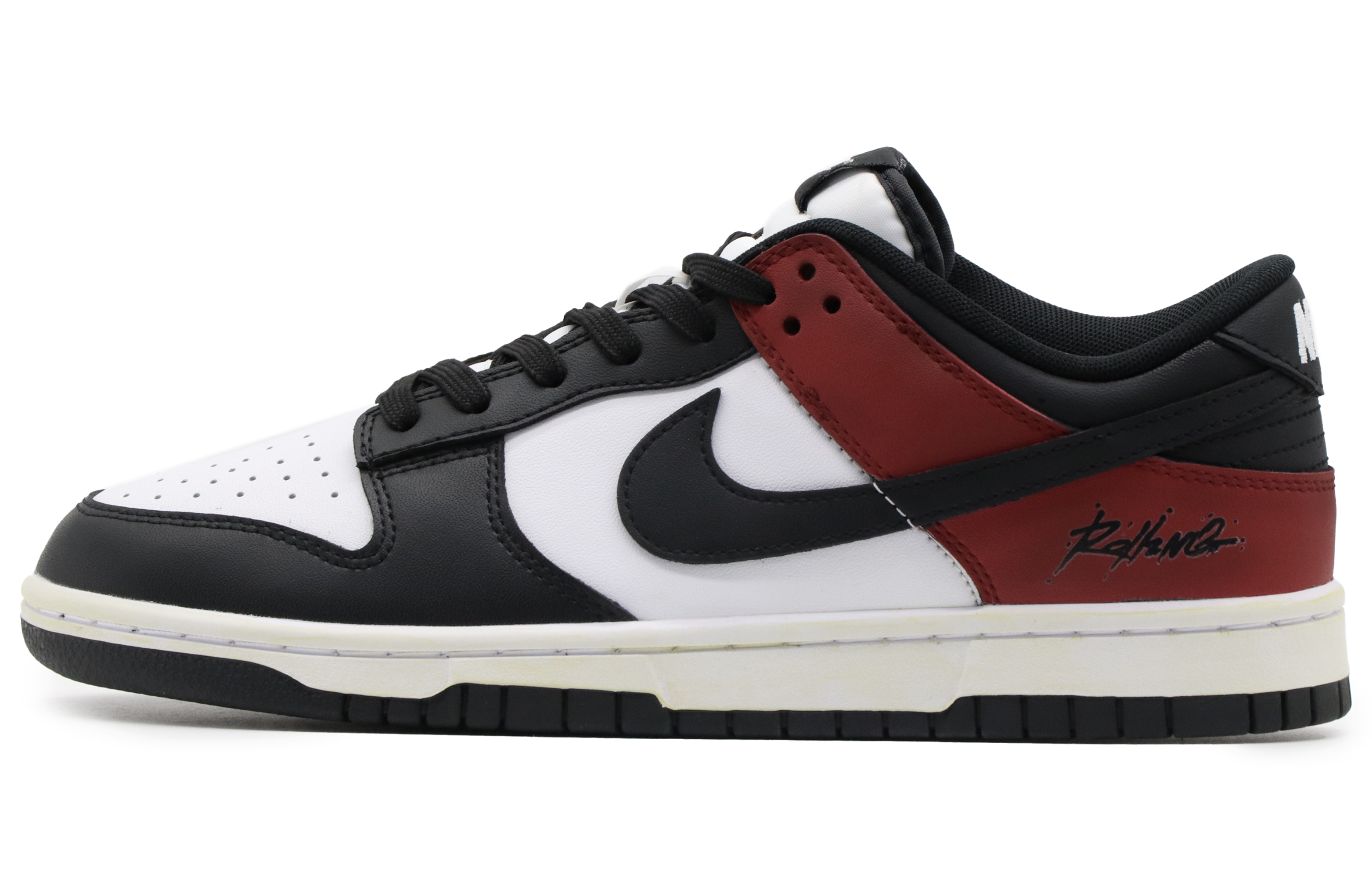 Buy [Zapatillas Personalizadas] Nike Dunk Low 'Bulls Negro Rojo' DD1391-100(Team57-男款公牛)