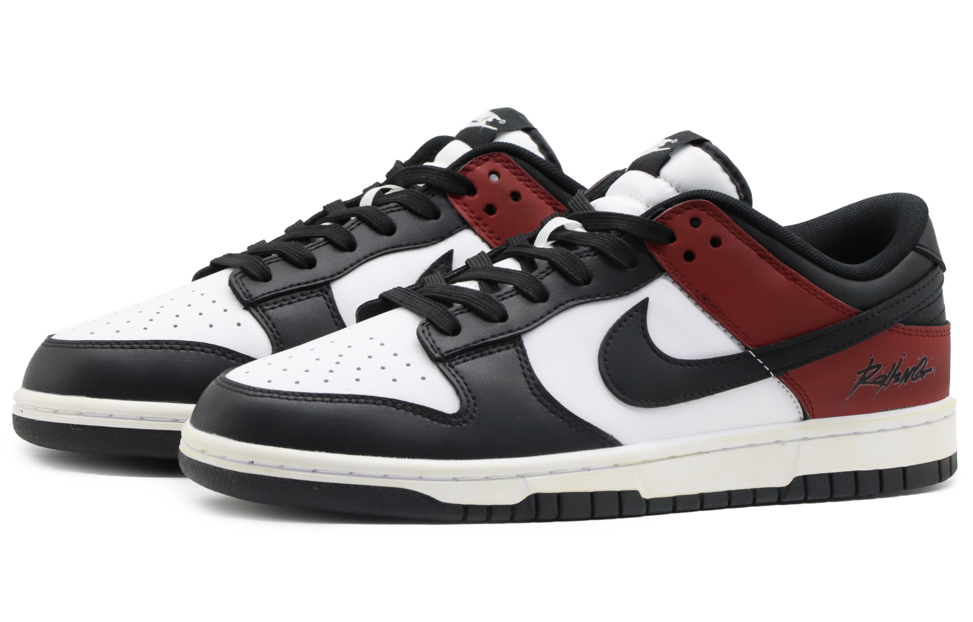 Lookbook [Zapatillas Personalizadas] Nike Dunk Low 'Bulls Negro Rojo' DD1391-100(Team57-男款公牛)