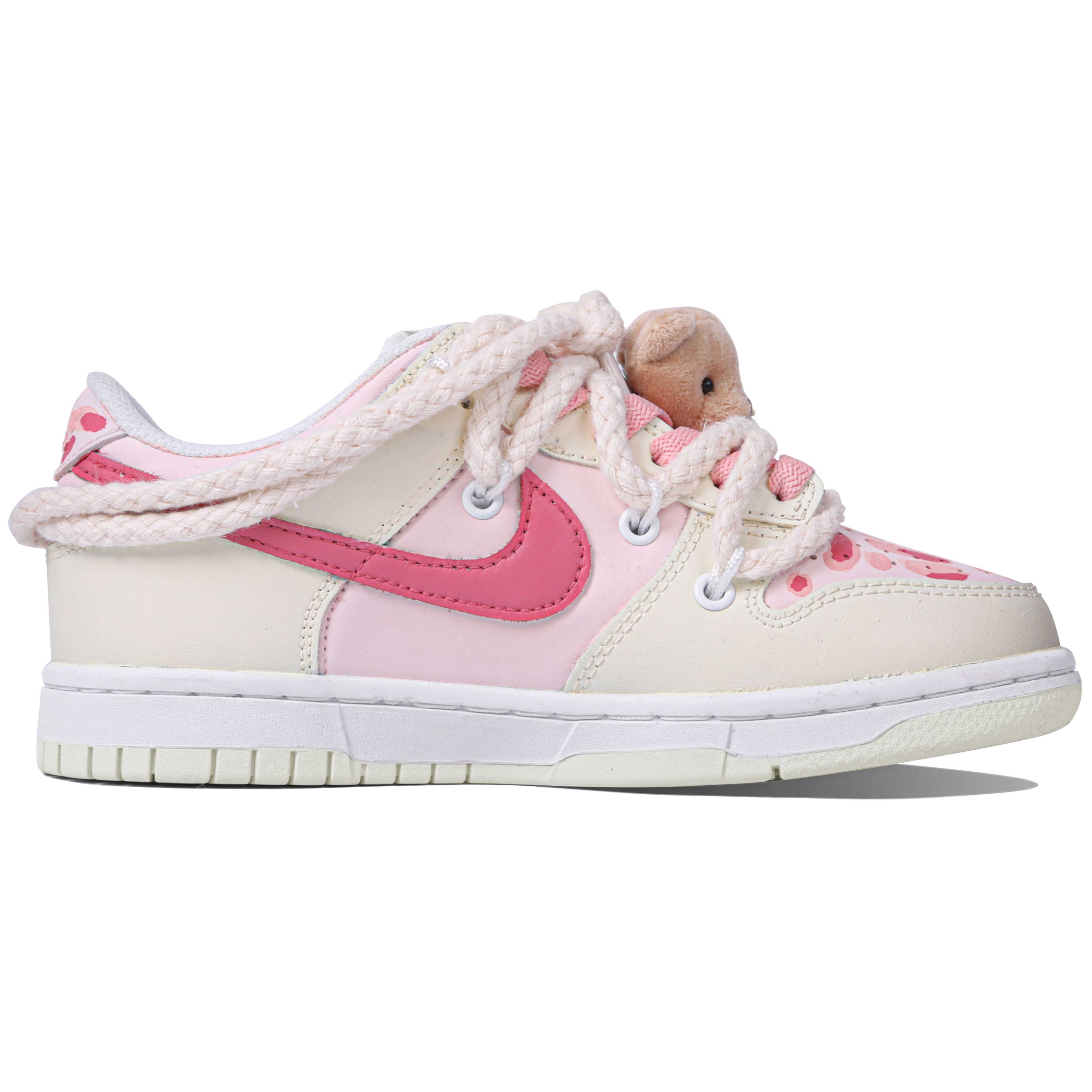 Order [定制鞋] 耐克Dunk Low '黄油花开' DH9765-100(Team4-女款飞天花花)