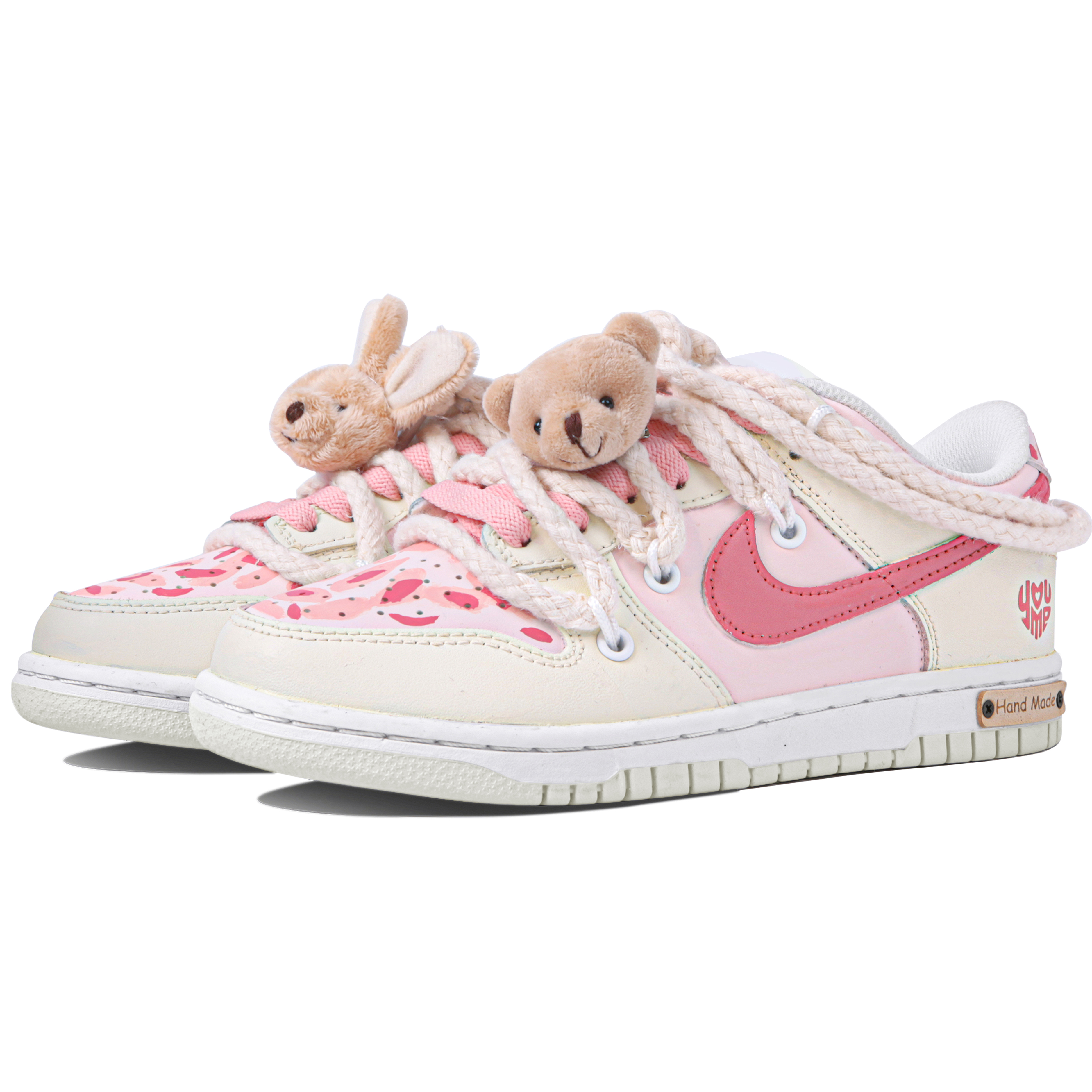 Lookbook [定制鞋] 耐克Dunk Low '黄油花开' DH9765-100(Team4-女款飞天花花)