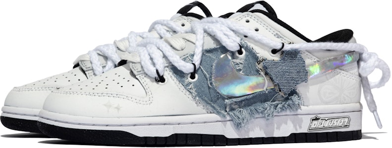 【客製球鞋】Nike Dunk Low 特殊鞋盒 遺落蝶谷 蝴蝶 牛仔 簡約 低筒 板鞋 GS 粉白 Lookbook 【客製球鞋】Nike Dunk Low 特殊鞋盒 遺落蝶谷 蝴蝶 牛仔 簡約 低筒 板鞋 GS 粉白