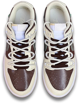 【定制球鞋】Nike Dunk Low TS 風 仙人掌 手繪塗鴉 復古 低幫 板鞋 GS 棕奶黃 Shop 【定制球鞋】Nike Dunk Low TS 風 仙人掌 手繪塗鴉 復古 低幫 板鞋 GS 棕奶黃