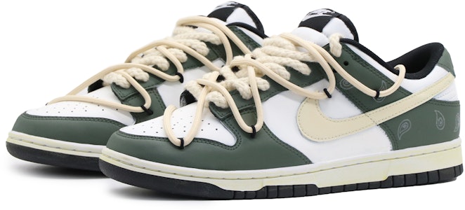 【カスタムシューズ】 ナイキ ダンク ロー「カクタス ペイズリー ホワイト-グリーン」 CW1590-100(Team57-女款仙人掌) Lookbook 【カスタムシューズ】 ナイキ ダンク ロー「カクタス ペイズリー ホワイト-グリーン」 CW1590-100(Team57-女款仙人掌)