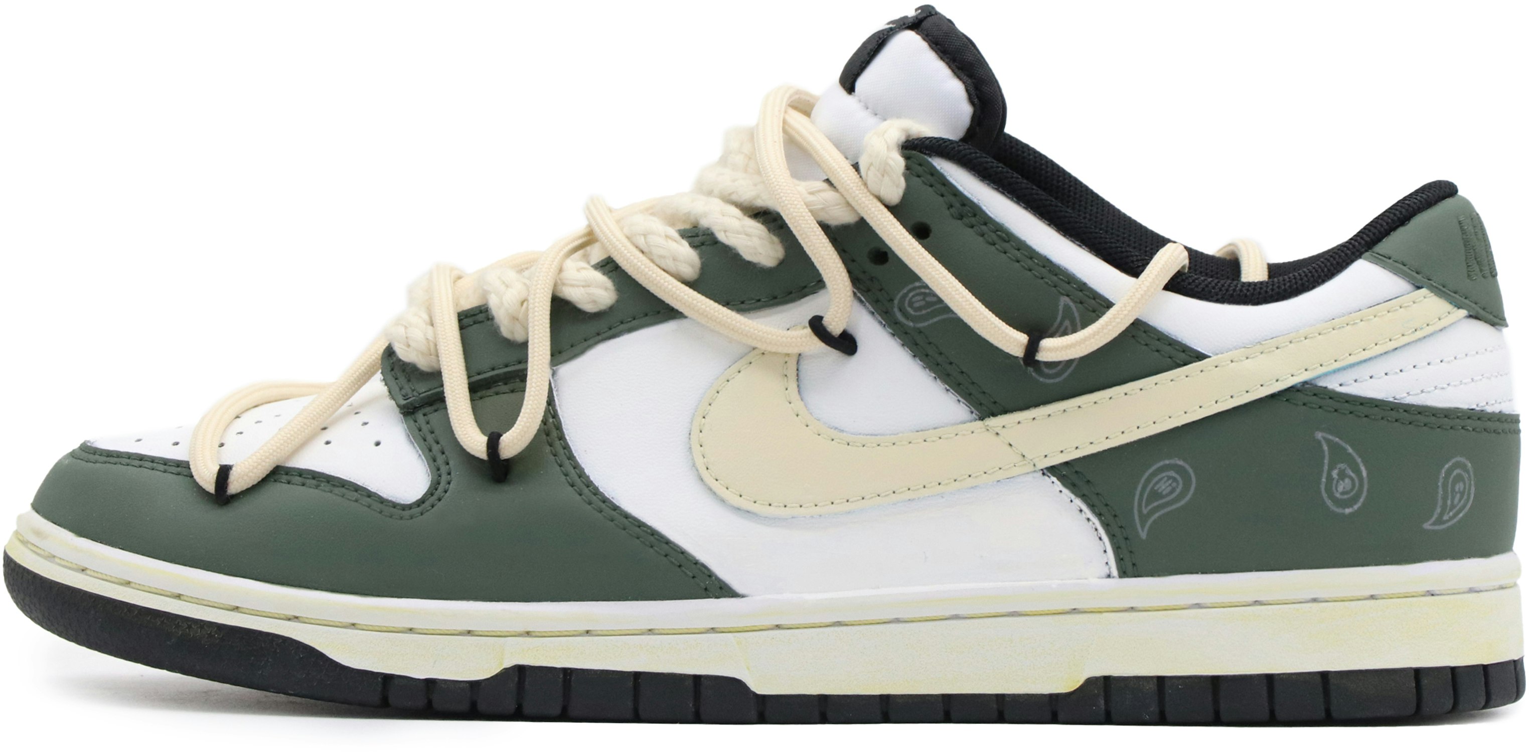 custom-shoes-nike-dunk-low-cactus-white-green