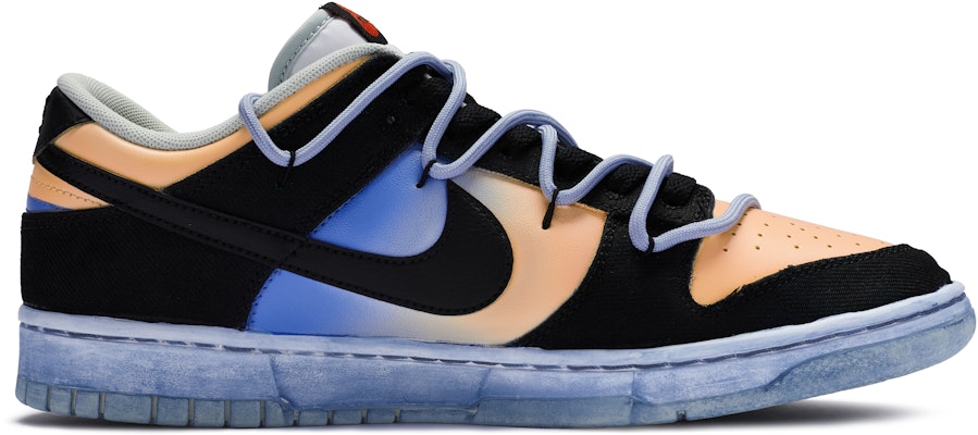 나이키 덩크 로우 '캘리포니아 선셋' 커스텀 (핸드페인팅) DV0827-100(Team80-男款加州落日黑橘蓝) Order 나이키 덩크 로우 '캘리포니아 선셋' 커스텀 (핸드페인팅) DV0827-100(Team80-男款加州落日黑橘蓝)
